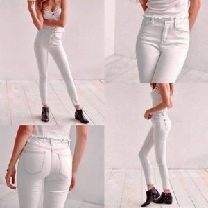 Urban Outfitters BDG skinny high-rise twig ankle cream/gray jeans size 25